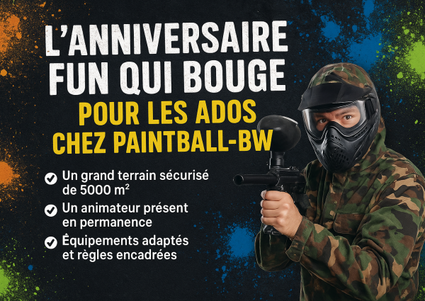 L’expérience paintball qui fait l’unanimité pour les anniversaires ados