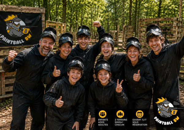 Cet été, vivez une aventure en famille chez Paintball-BW