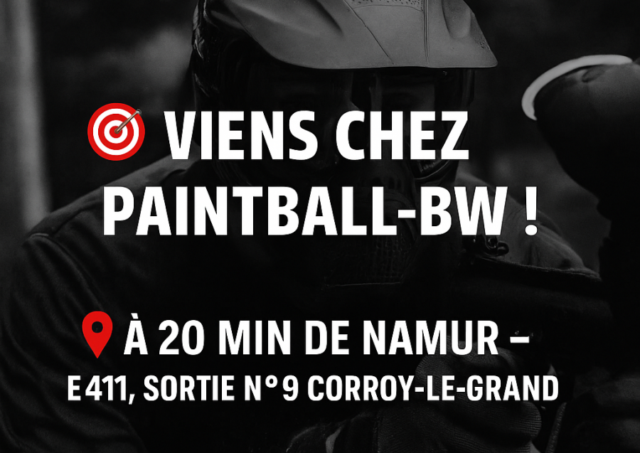 paintball proche de Namur c'est chez paintball-bw 
