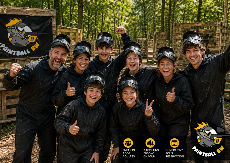 Cet été, vivez une aventure en famille chez Paintball-BW